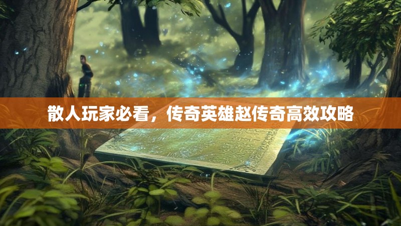 散人玩家必看，传奇英雄赵传奇高效攻略