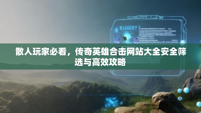 散人玩家必看，传奇英雄合击网站大全安全筛选与高效攻略