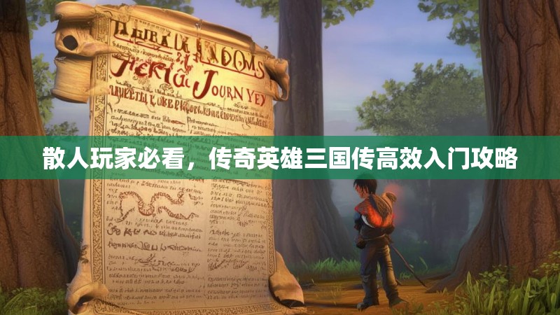 散人玩家必看，传奇英雄三国传高效入门攻略