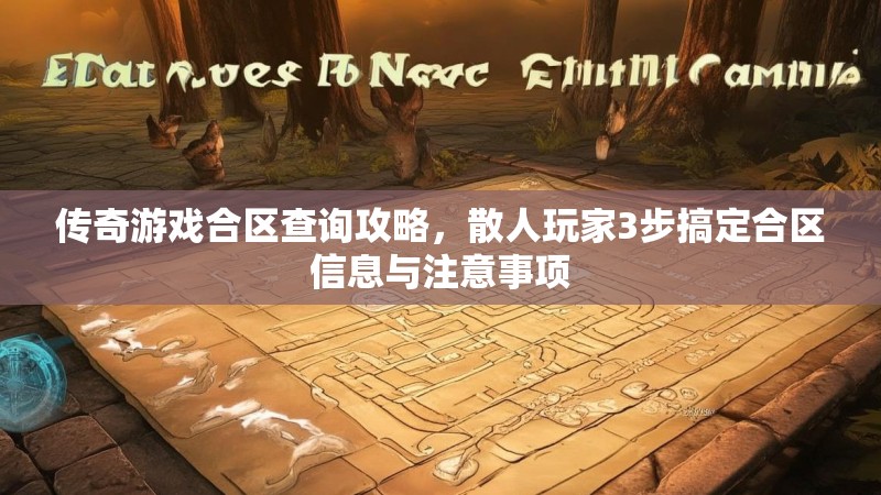 传奇游戏合区查询攻略，散人玩家3步搞定合区信息与注意事项