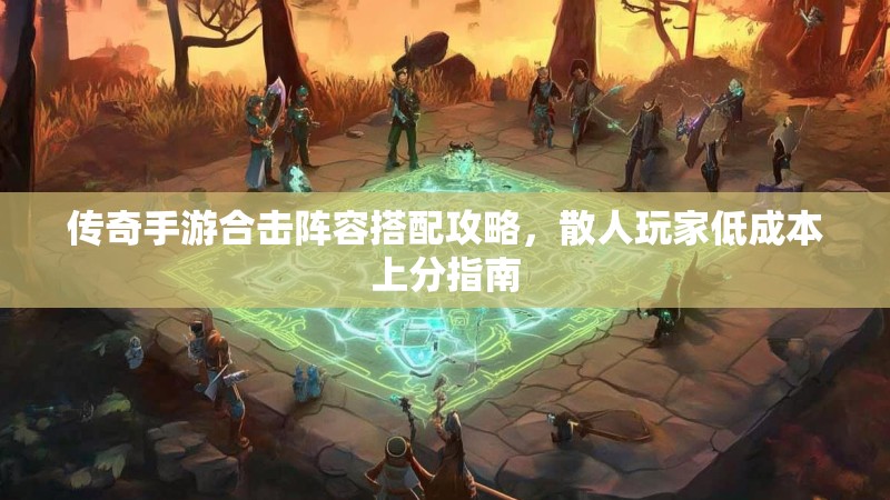传奇手游合击阵容搭配攻略，散人玩家低成本上分指南