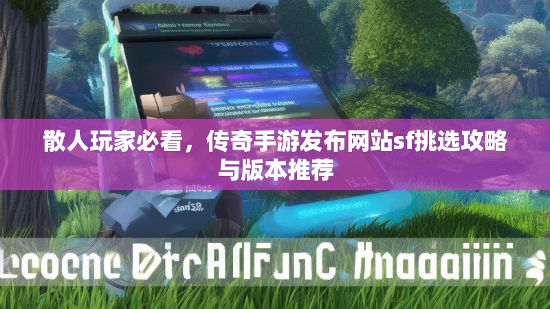 散人玩家必看，传奇手游发布网站sf挑选攻略与版本推荐
