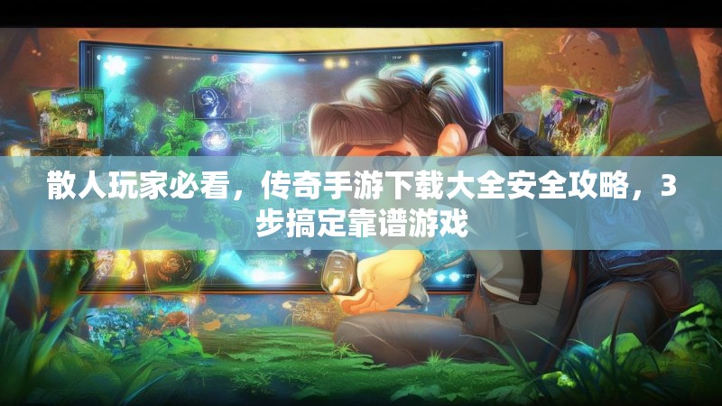 散人玩家必看，传奇手游下载大全安全攻略，3步搞定靠谱游戏