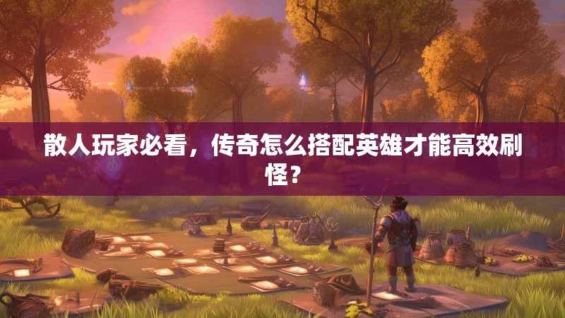 散人玩家必看，传奇怎么搭配英雄才能高效刷怪？