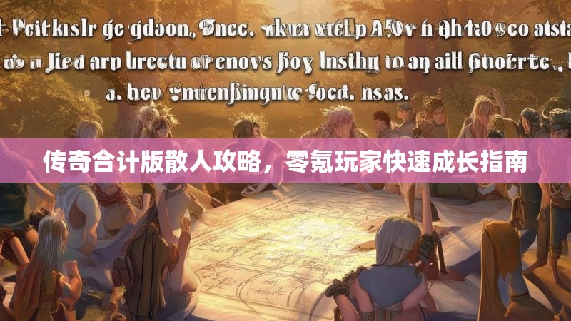 传奇合计版散人攻略，零氪玩家快速成长指南