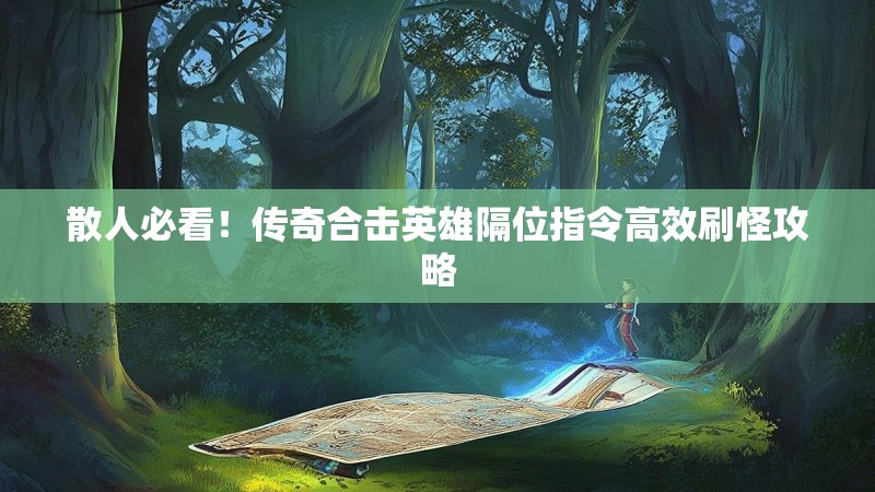 散人必看！传奇合击英雄隔位指令高效刷怪攻略