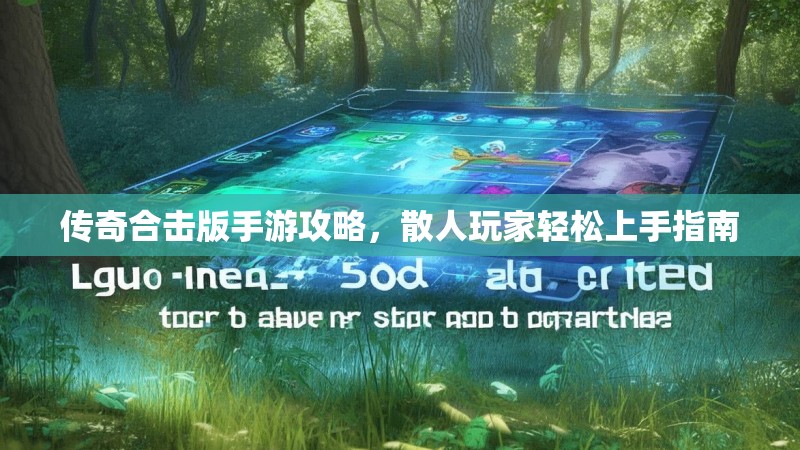 传奇合击版手游攻略，散人玩家轻松上手指南