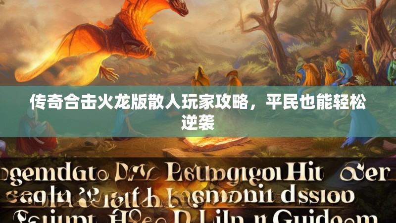 传奇合击火龙版散人玩家攻略，平民也能轻松逆袭
