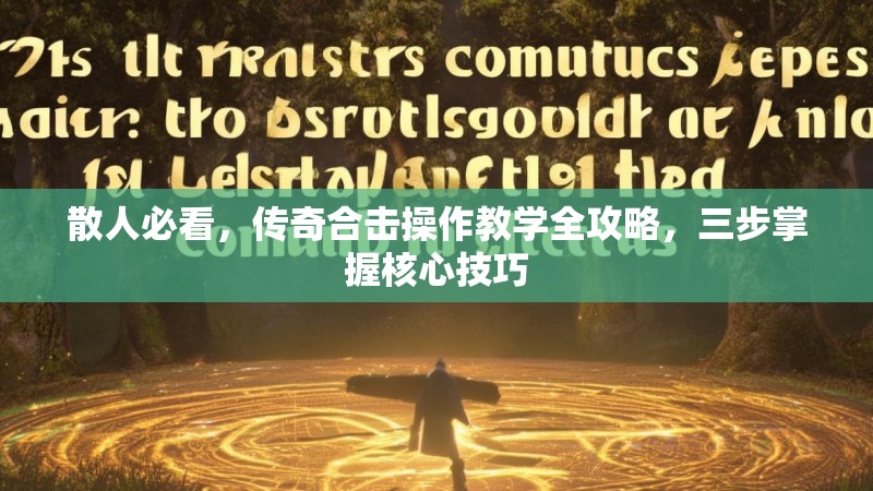 散人必看，传奇合击操作教学全攻略，三步掌握核心技巧