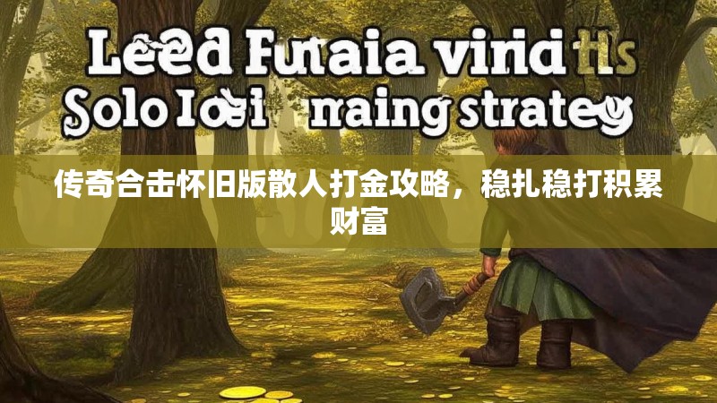 传奇合击怀旧版散人打金攻略，稳扎稳打积累财富