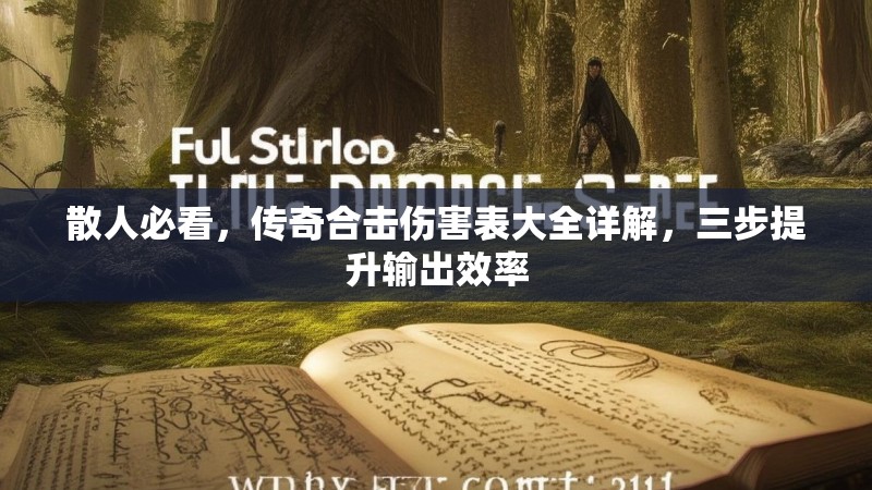 散人必看，传奇合击伤害表大全详解，三步提升输出效率