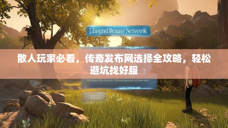 散人玩家必看，传奇发布网选择全攻略，轻松避坑找好服