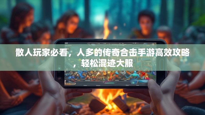 散人玩家必看，人多的传奇合击手游高效攻略，轻松混迹大服