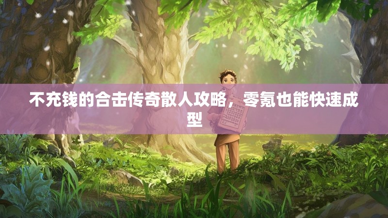 不充钱的合击传奇散人攻略，零氪也能快速成型