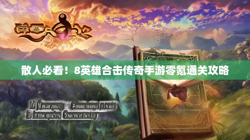 散人必看！8英雄合击传奇手游零氪通关攻略