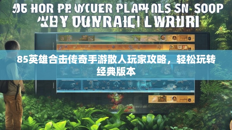 85英雄合击传奇手游散人玩家攻略，轻松玩转经典版本