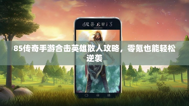 85传奇手游合击英雄散人攻略，零氪也能轻松逆袭