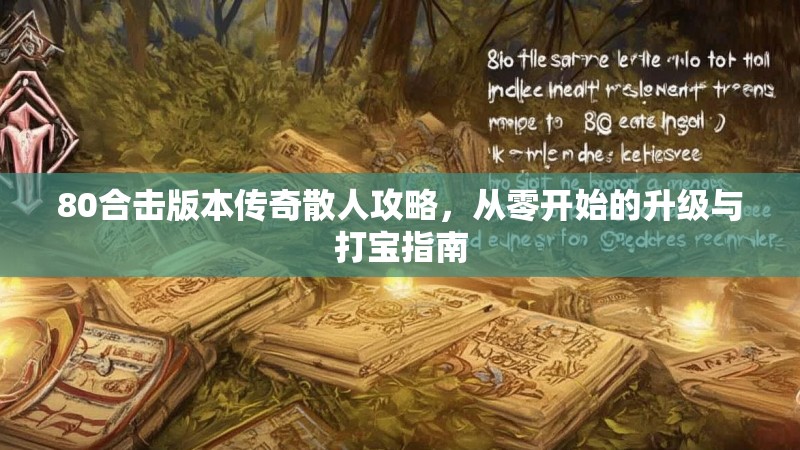 80合击版本传奇散人攻略，从零开始的升级与打宝指南