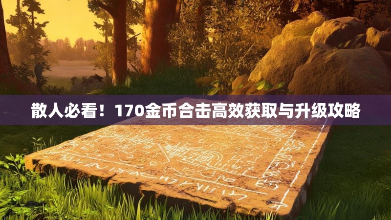 散人必看！170金币合击高效获取与升级攻略