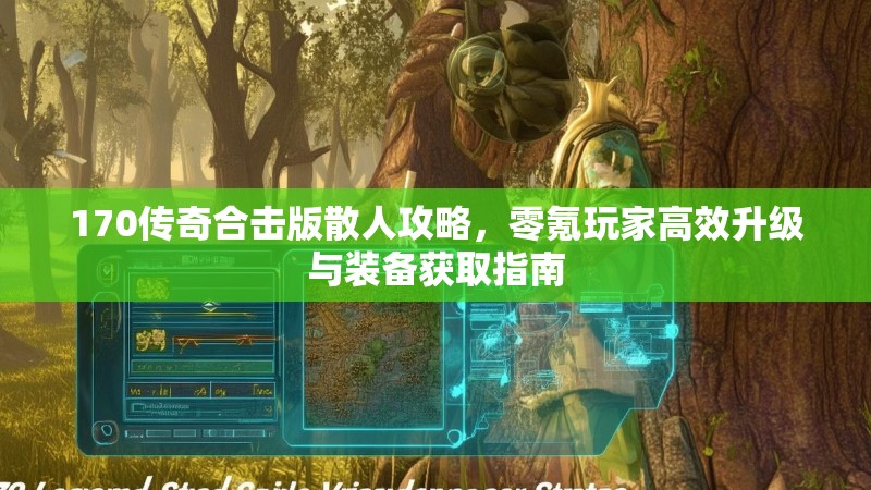 170传奇合击版散人攻略，零氪玩家高效升级与装备获取指南