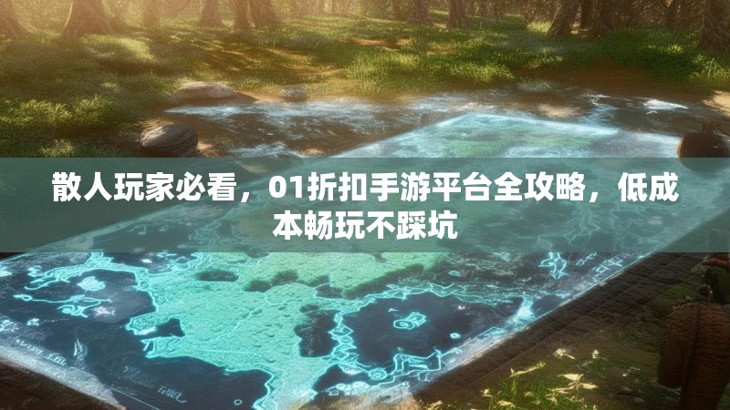 散人玩家必看，01折扣手游平台全攻略，低成本畅玩不踩坑