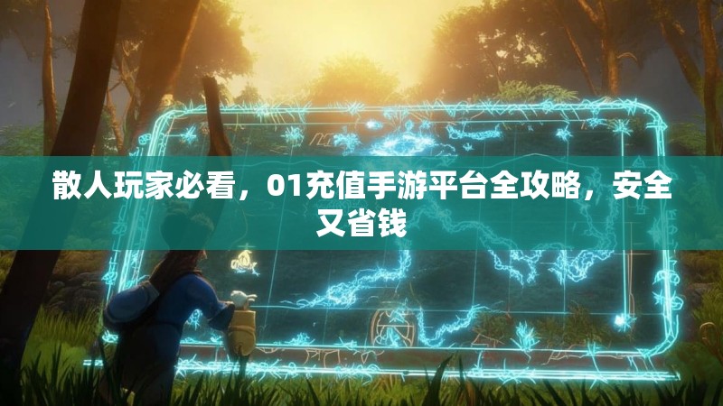 散人玩家必看，01充值手游平台全攻略，安全又省钱